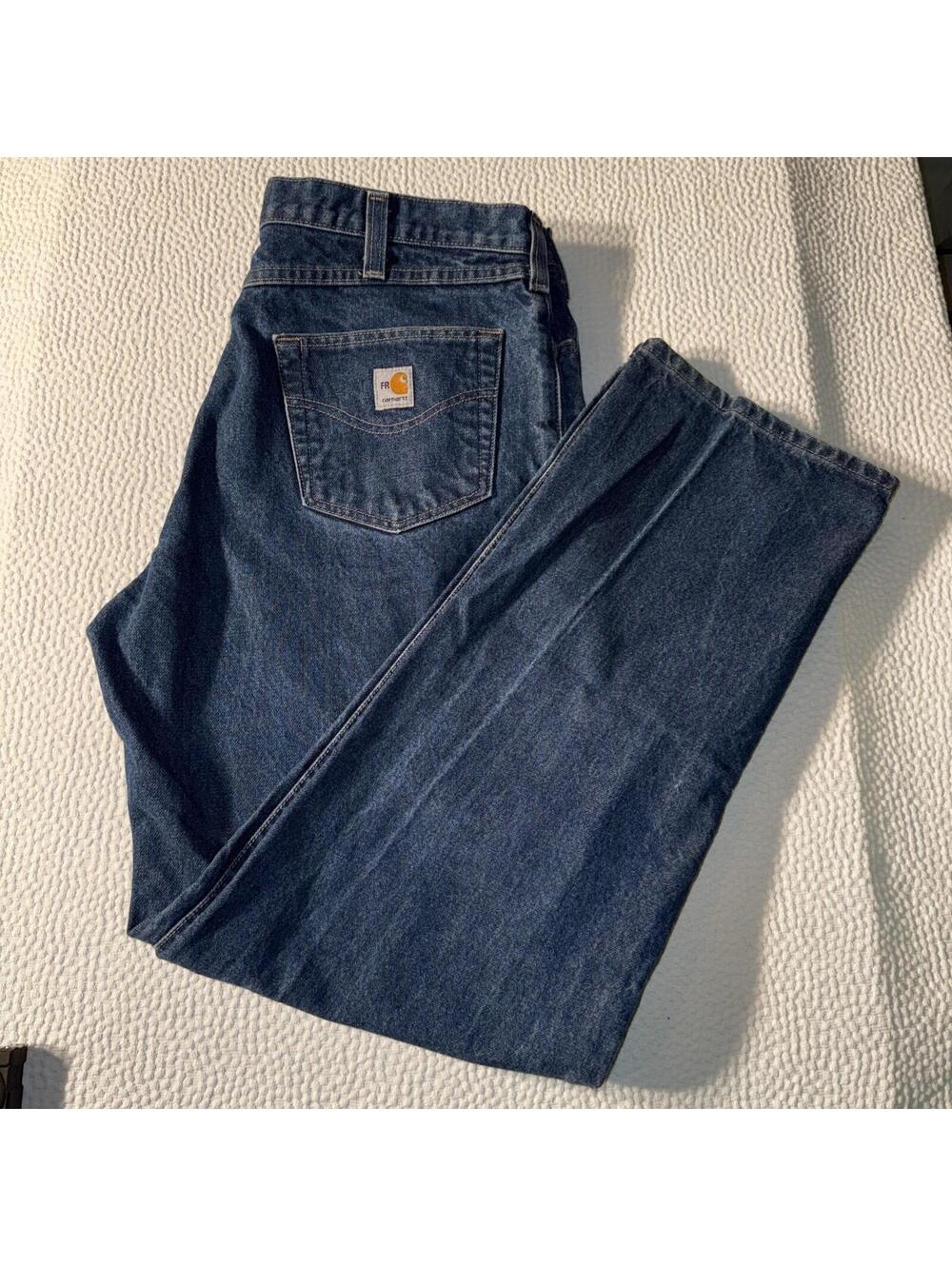 Carhartt Men’s  FR Jeans 34x32 FRB004-MDS Flame Resistant Vintage
